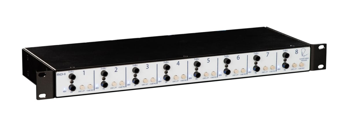 RUP-RNDI-8 1RU Eight Channel Active Transformer Direct Interface