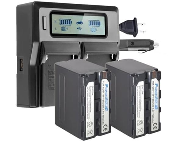 Picture of Vidpro VDP-ACD-6072BC 2x Batteries Plus Dual Bay LCD Charger Kit for Sony NP-F970 2000 ACD-6072BC