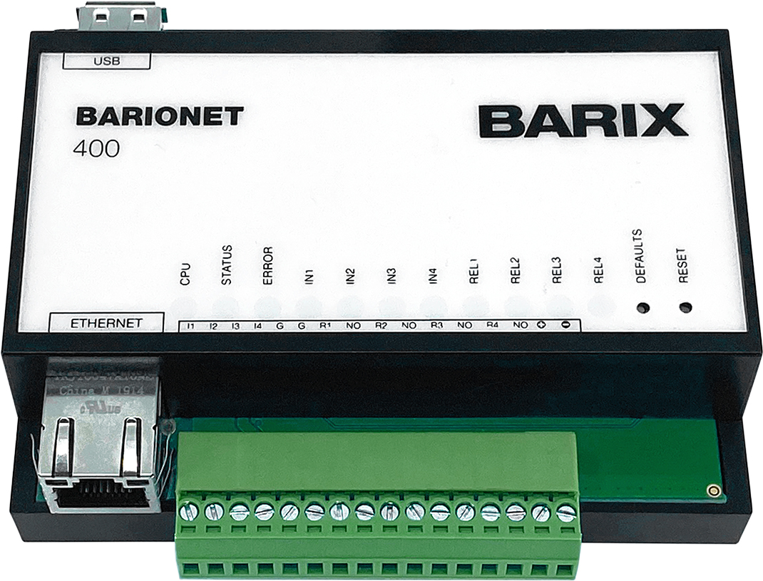 Picture of Barix BARIX-BAR-400 2018.9257P Barionet 400 Linux Device Server without Power Supply