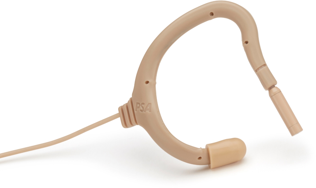 POI-EO-9WL-SHBE SERIES9 Omni IP57 Earmount Microphone with Endure TA4F Connector for Shure, Beige