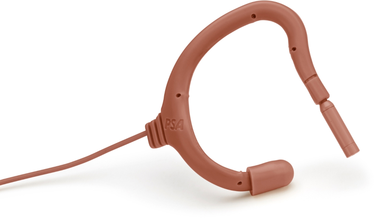 POI-EO-9WL-SHBN SERIES9 Omni IP57 Earmount Microphone with Endure TA4F Connector for Shure, Brown