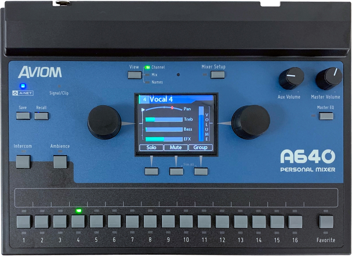 AVM-A640 A640 Personal Audio Mixer with USB Storage for Dante