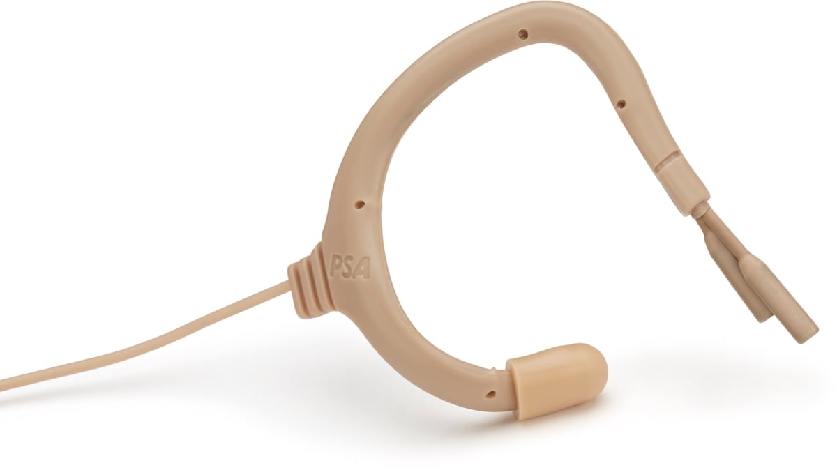 POI-EO2-9WL-SEBE 3.5 mm SERIES9 Omni Dual Element IP57 Earmount Microphone with Endure Locking for Sennheiser EW, Beige