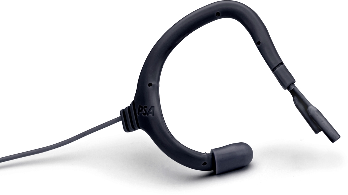 POI-EO2-9WL-SEBK 3.5 mm SERIES9 Omni Dual Element IP57 Earmount Microphone with Endure Locking for Sennheiser EW, Black