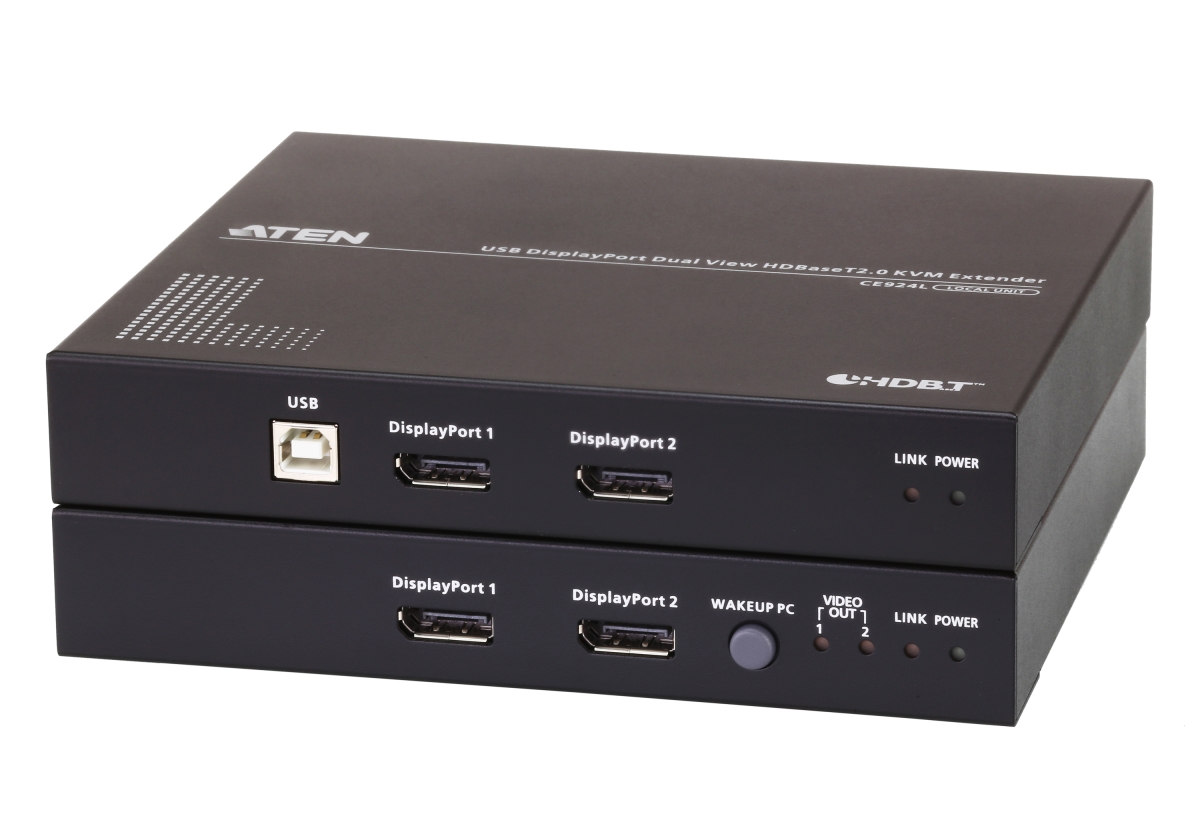 ATEN ATEN-CE924 USB DisplayPort Dual View HDBaseT 2.0 4K KVM Extender