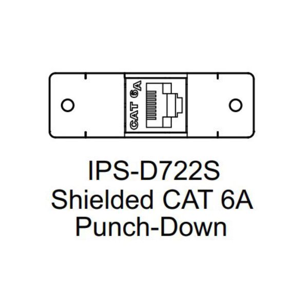 Picture of FSR FSR-IPS-D722S-BK Single Height Cat-6a Shielded Connector&#44; Black