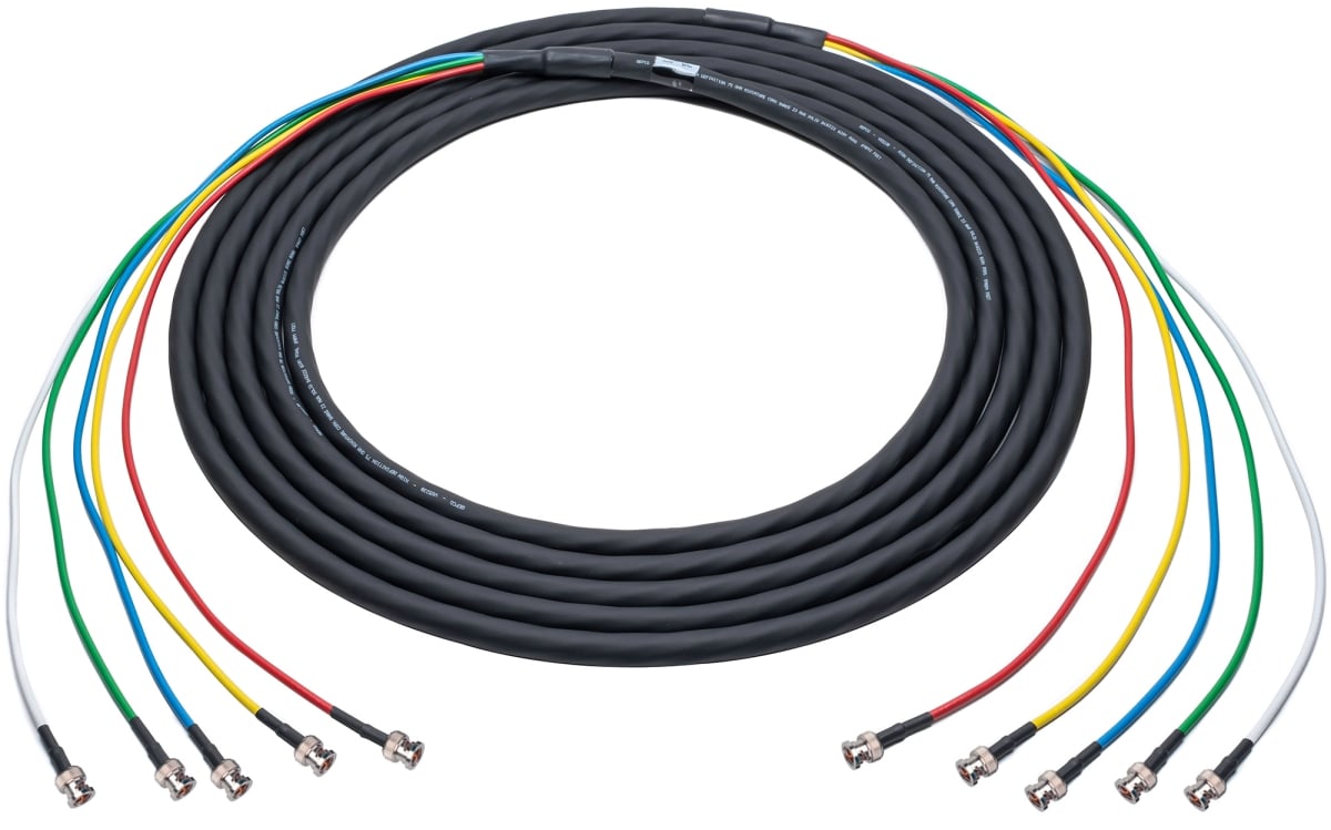 BNC-5SNK-015 15 ft. 5-Channel BNC Thin Profile 23AWG Snake Cable