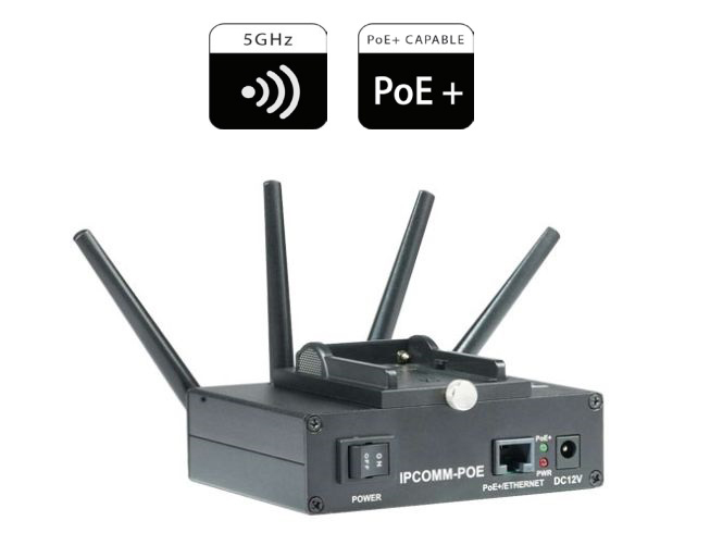Picture of Aida Imaging AIDA-IPCOMM-POE Portable Wireless Video & Control Transmitter with PoE Plus Injection & NPF Battery Support