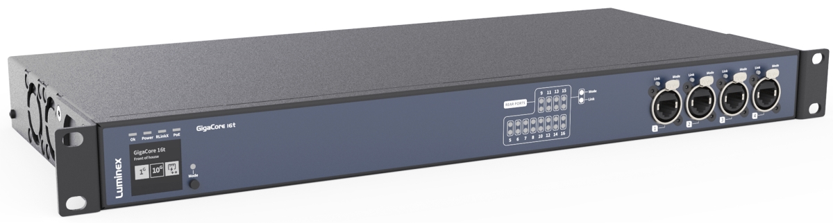 LMX-LU0100097-1G GigaCore 16T-1G Ethernet Switch for Professional Tour Applications without PoE Plus