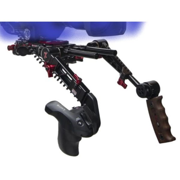 ZCT-Z-SX9-PDG Sony FX9 Recoil Shoulder Mount Camera Rig with Dual Trigger Grips