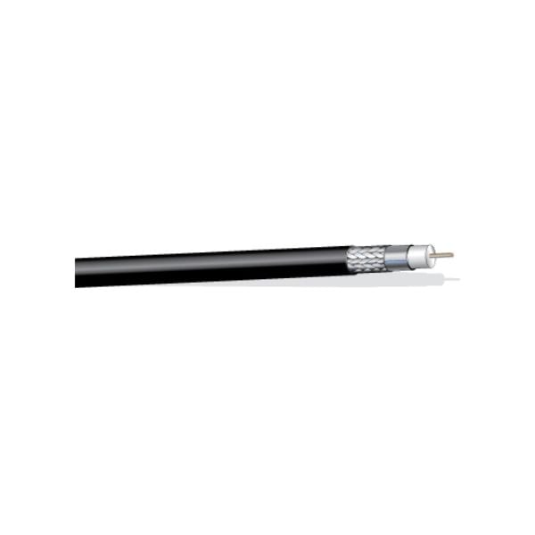 WP-6450-1000-BK 1000 ft. Shielded Solid SC 18AWG RG6-U 12Ghz HD-SDI CMR Rated Coaxial Video Cable, Black