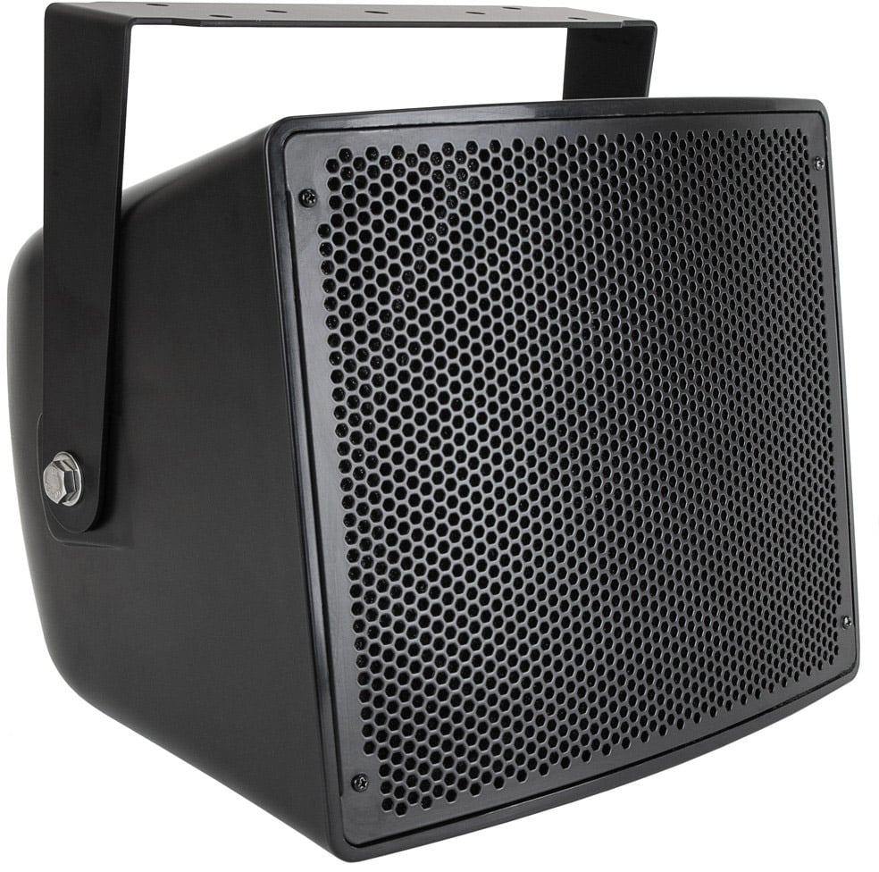 PRAC-PRA-S10 10 in. Compact All-Weather Stadium Loudspeaker, Black