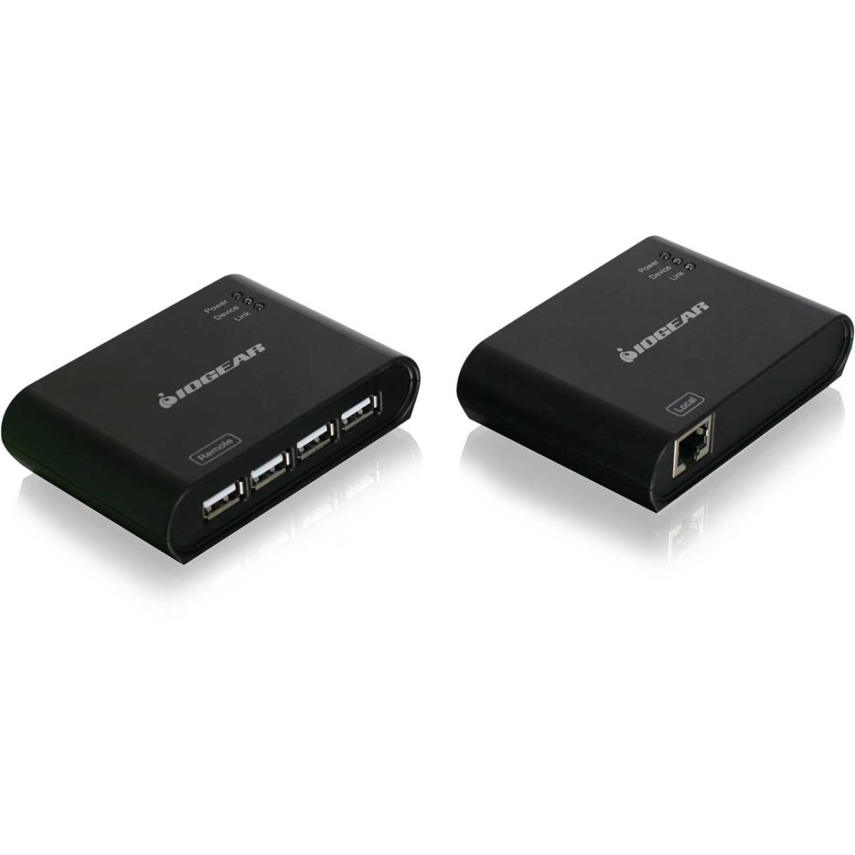IOG-GUCE64 USB 2.0 4-Port BoostLinq Ethernet USB Extender over Cat5e-Cat6 Ethernet Cable - 164 ft. - TAA Compliant
