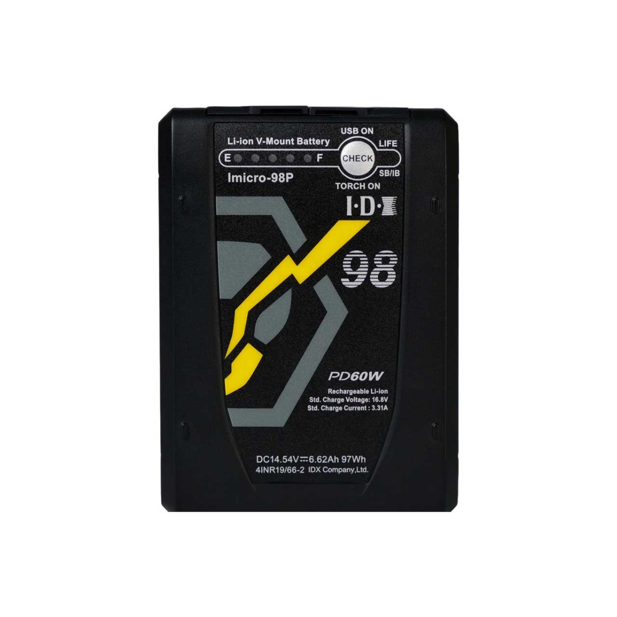 IDX-IMICRO-98P IMICRO-98P 97Wh High-Load Li-Ion V-Mount Battery with USB-C PD & D-Tap