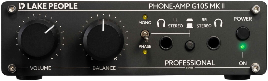 LP-G105-MKII Stereo Headphone Amplifier with Balanced Input & 2 Outputs - XLR - RCA -  Lake People