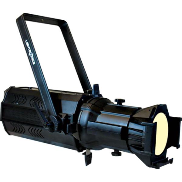 LGT-FXLE1530W19B 19 deg 150 watt 3000K 2-Channel Dimmable Warm White LED Ellipsoidal Lighting Fixture - Black