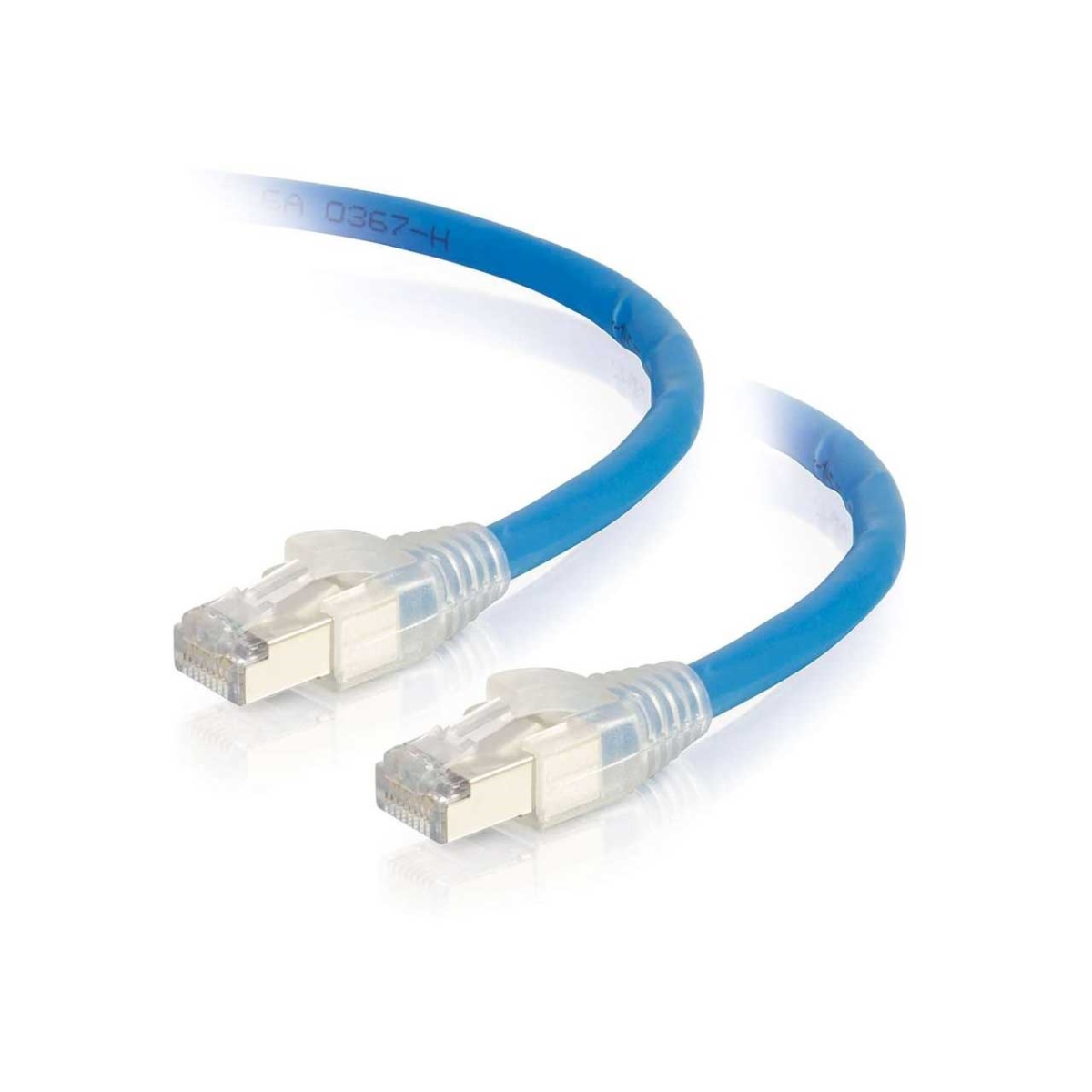 C2G-CG43174 43174 CMP-Plenum HDBaseT Certified Cat6a Cable with Discontinuous Shielding - 100 ft. - Blue