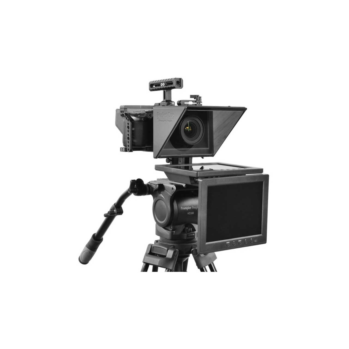 PRP-PCKTCUEMON Pocket Cue V2 Compact & Modular Smart Phone Teleprompter - 8 in. Monitor Model