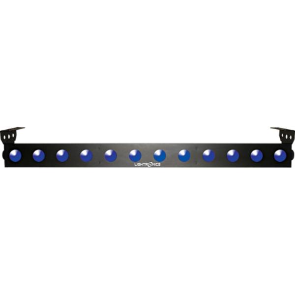 LGT-FXLD2512B5I6 12 x 25 watt LED Light Bar - 5 Color 42 in. Rectangular Bar - DMX Channel 5-9 - Black