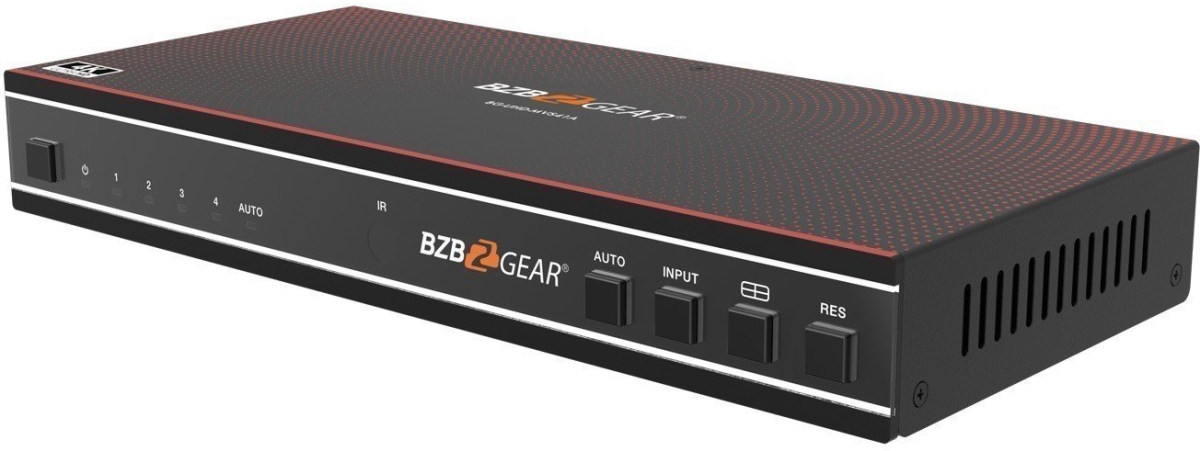 BG-UHD-MVS41A 4K60 18Gbps 4x1 Quad HDMI Multi-Viewer with Seamless Switcher & Audio De-embedder