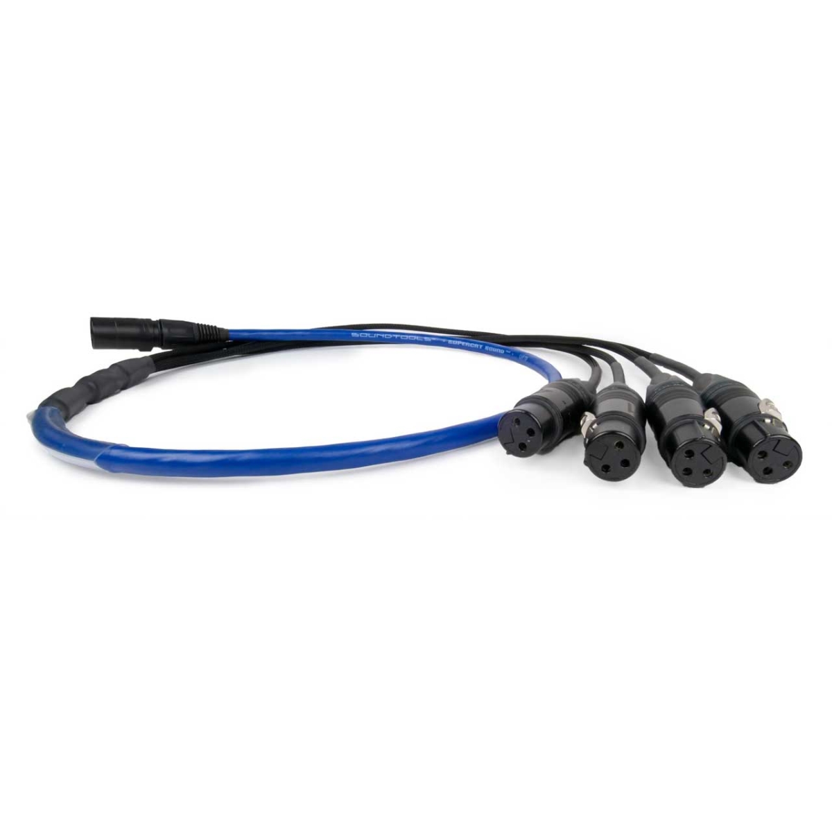 RSS-SCST-FX-E SuperCAT Sound Tails SCST-FX-E - etherCON to 3-Pin Female XLR Lighting Control Breakout Cable - 5 ft. - Black