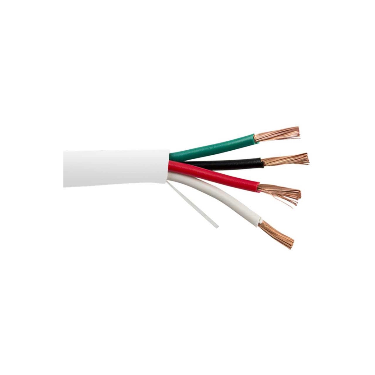 SCP-164SP26WT 16-4SP 4-Conductor 16 AWG 26-Strand Copper Contractor Speaker Cable - 500 ft. - White