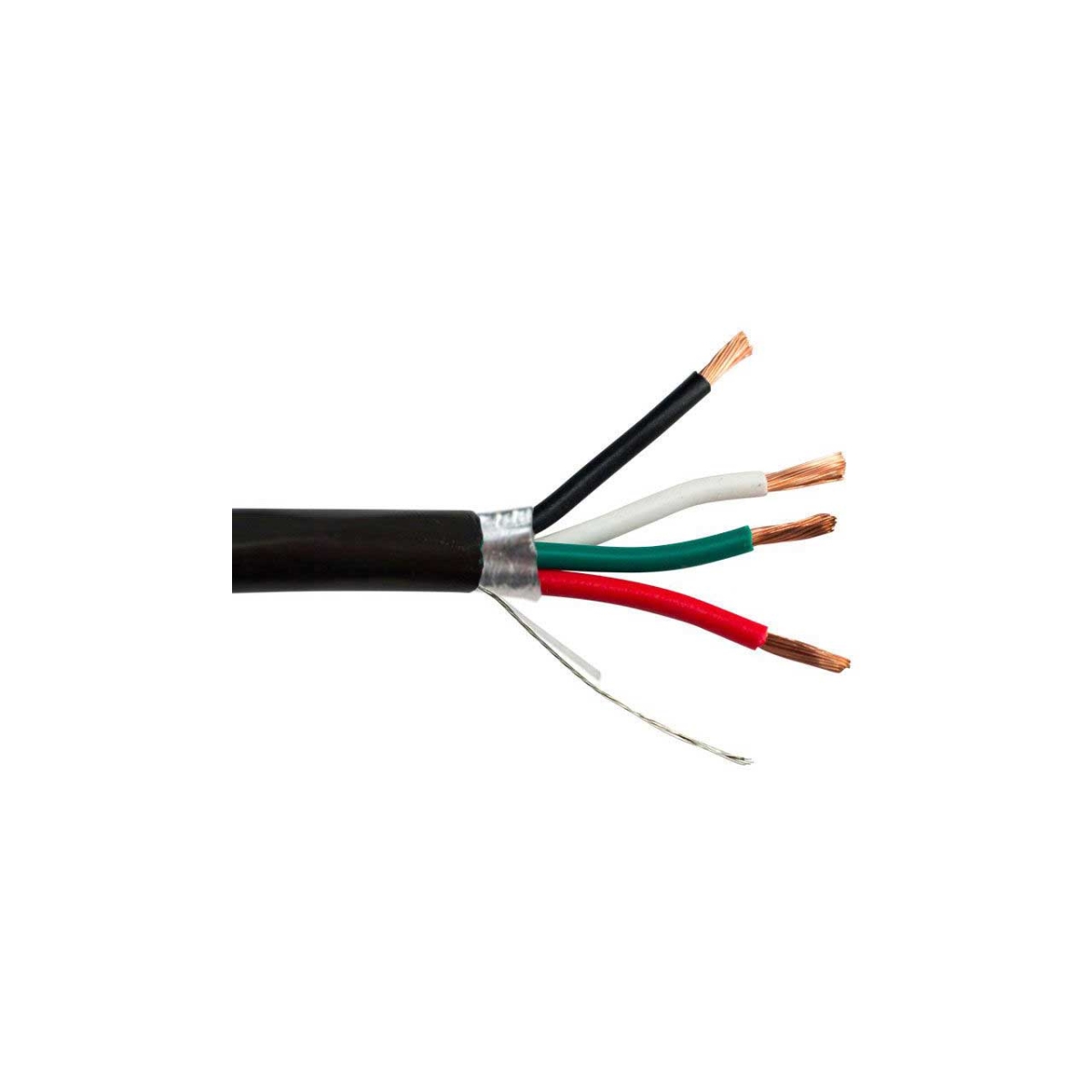 SCP-184SHDB 18-4SHDB 4-Conductor 18 AWG Shielded Direct Burial Speaker Cable - 1000 ft. - Black