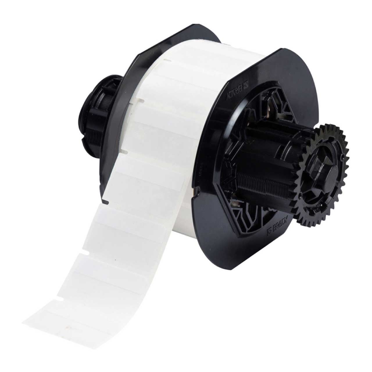BDY-B33-120-427 Self-Laminating Vinyl Wrap Around Labels for B33 Printers - 1 x 1.75 in. - 1250 Labels - Clear & White