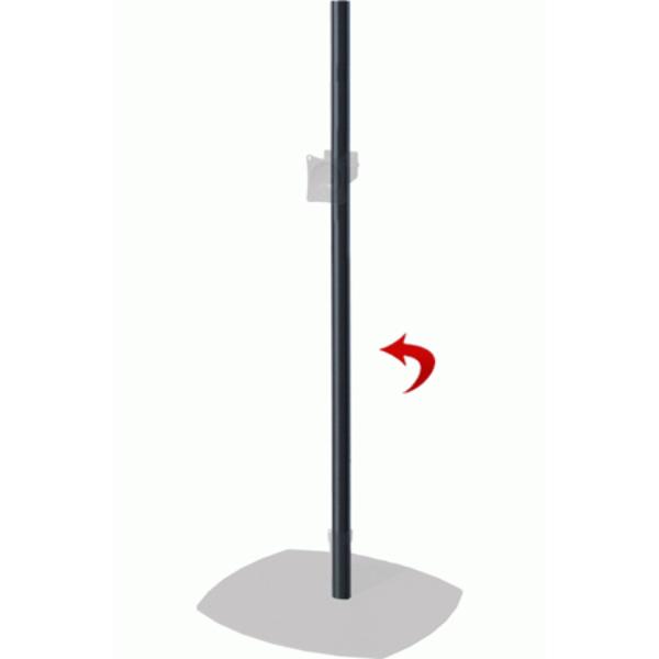 PMTS-P84 Premier Mounts P84 2.0 x 84 in. Replacement Pole for PSP-BASE - Chrome - Single