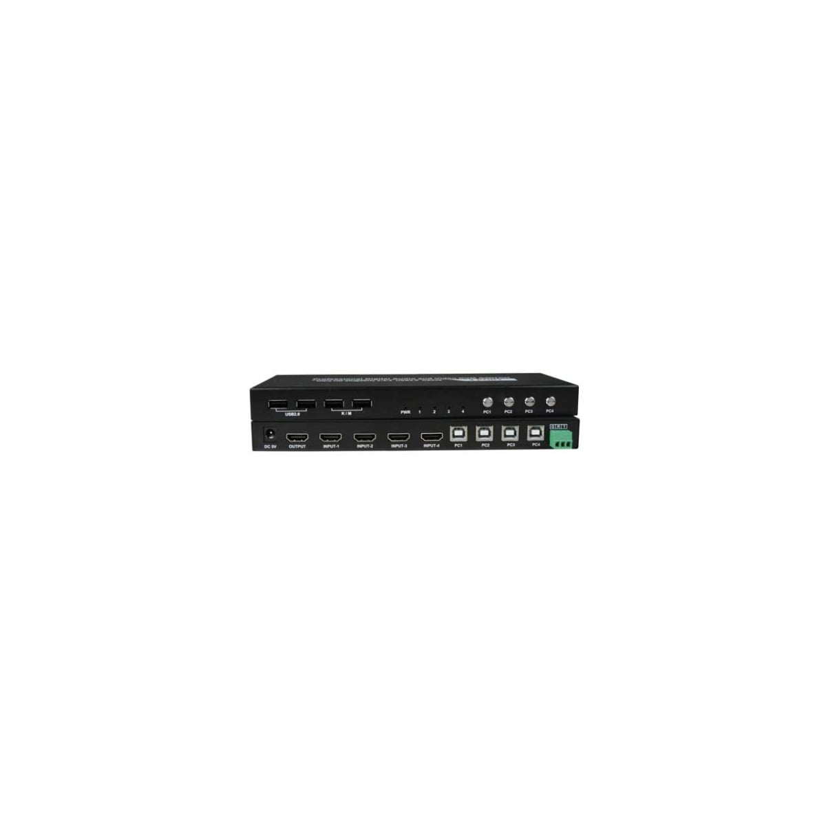 NETT-UNIMXHD4K18 4-Port 4K HDMI USB KVM Switch - 18Gbps