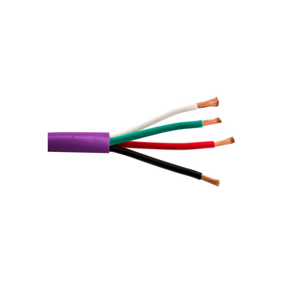 SCP-144OFCHDPR 14-4OFC Direct Burial 4-Conductor 14 AWG Stranded Copper Indoor & Outdoor Speaker Cable - 500 ft. - Purple