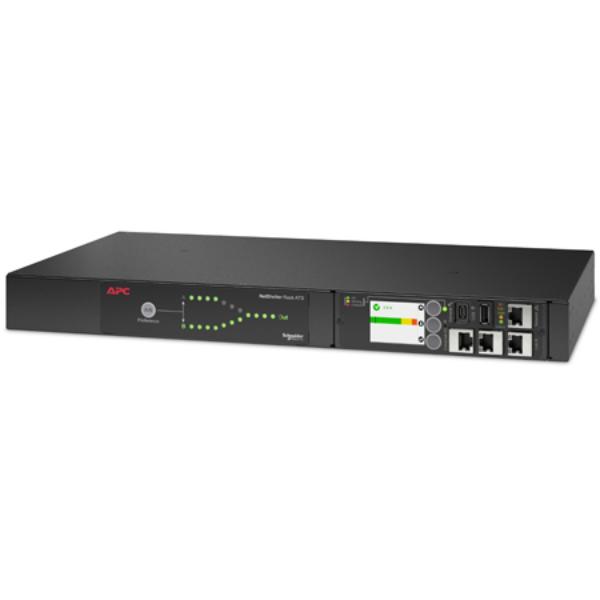 Schneider Electric APC-AP4452A Netshelter Rack Automatic Transfer Switch - 1U-20A-120V-2x L5-20 IN-10x 5-20R OUT-50-60Hz