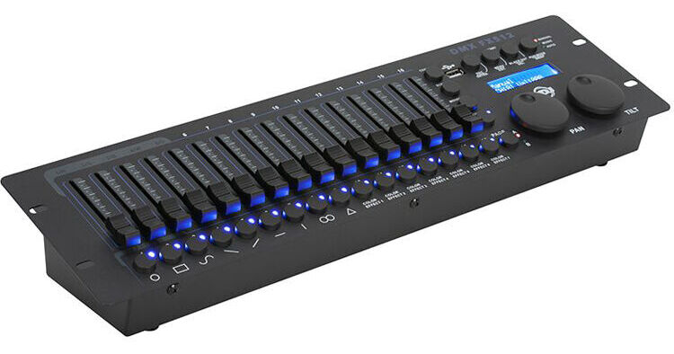 AMDJ-DMX512 19 in. 512 Channels Rack Mount DMX & RDM Controller - 16 Effects Generators - Gray