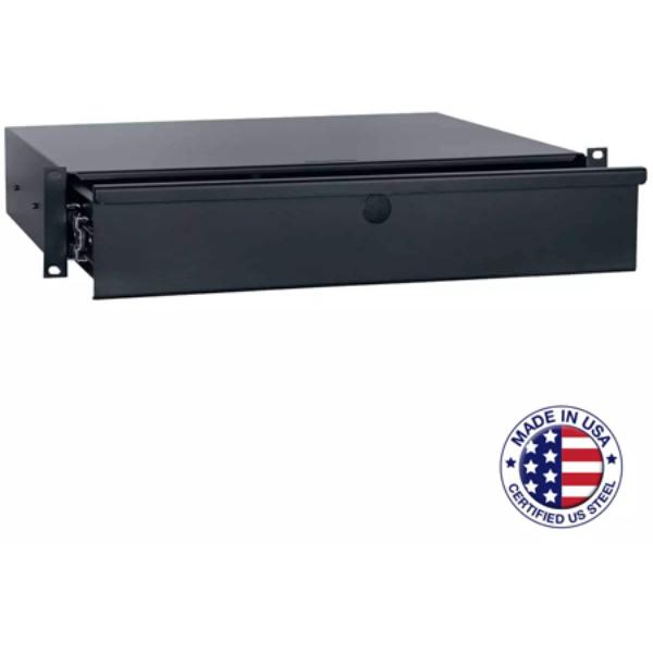 Picture of Lowell Manufacturing LMC-UDE-214 UDE-214 2RU 14 in. Deep Rack Utility Drawer