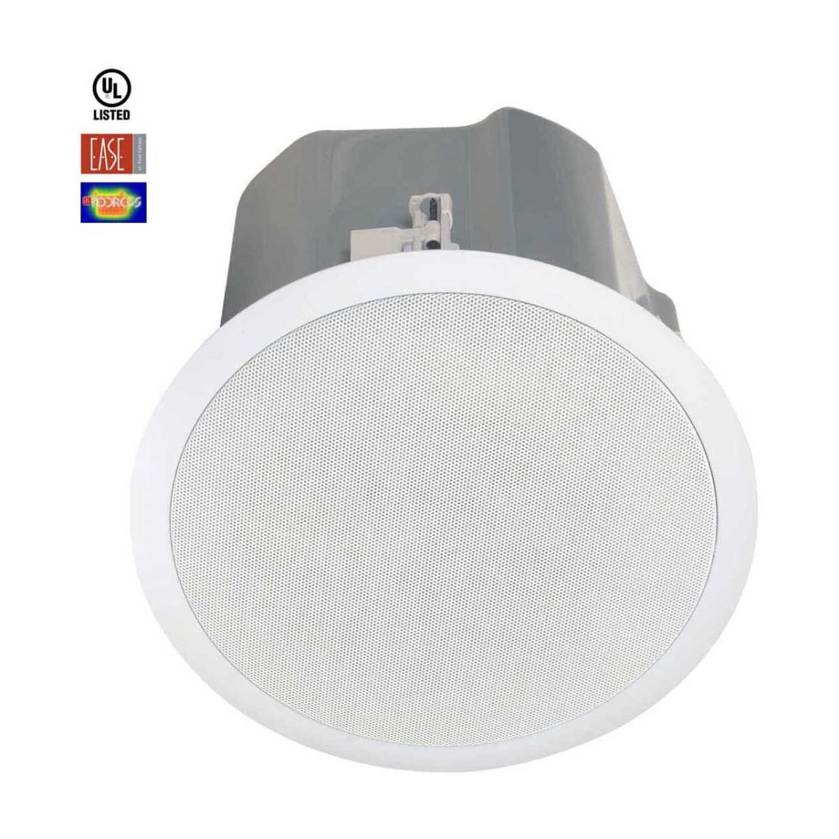 Picture of Lowell Manufacturing LMC-ES-82T 8 in. ES-82T Packaged Coaxial Ceiling Speaker with Grille Enclosure - Bridge