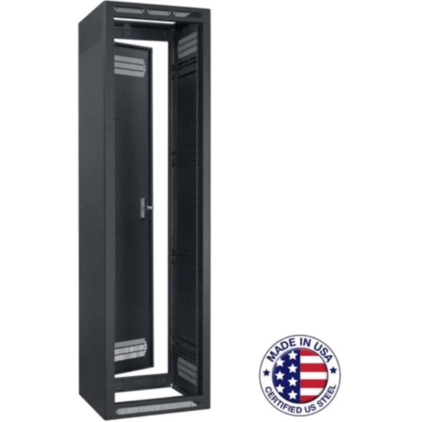 Picture of Lowell Manufacturing LMC-LER-4427 LER-4427 44RU Enclosed Rack with Rear Door - 27 in. Deep