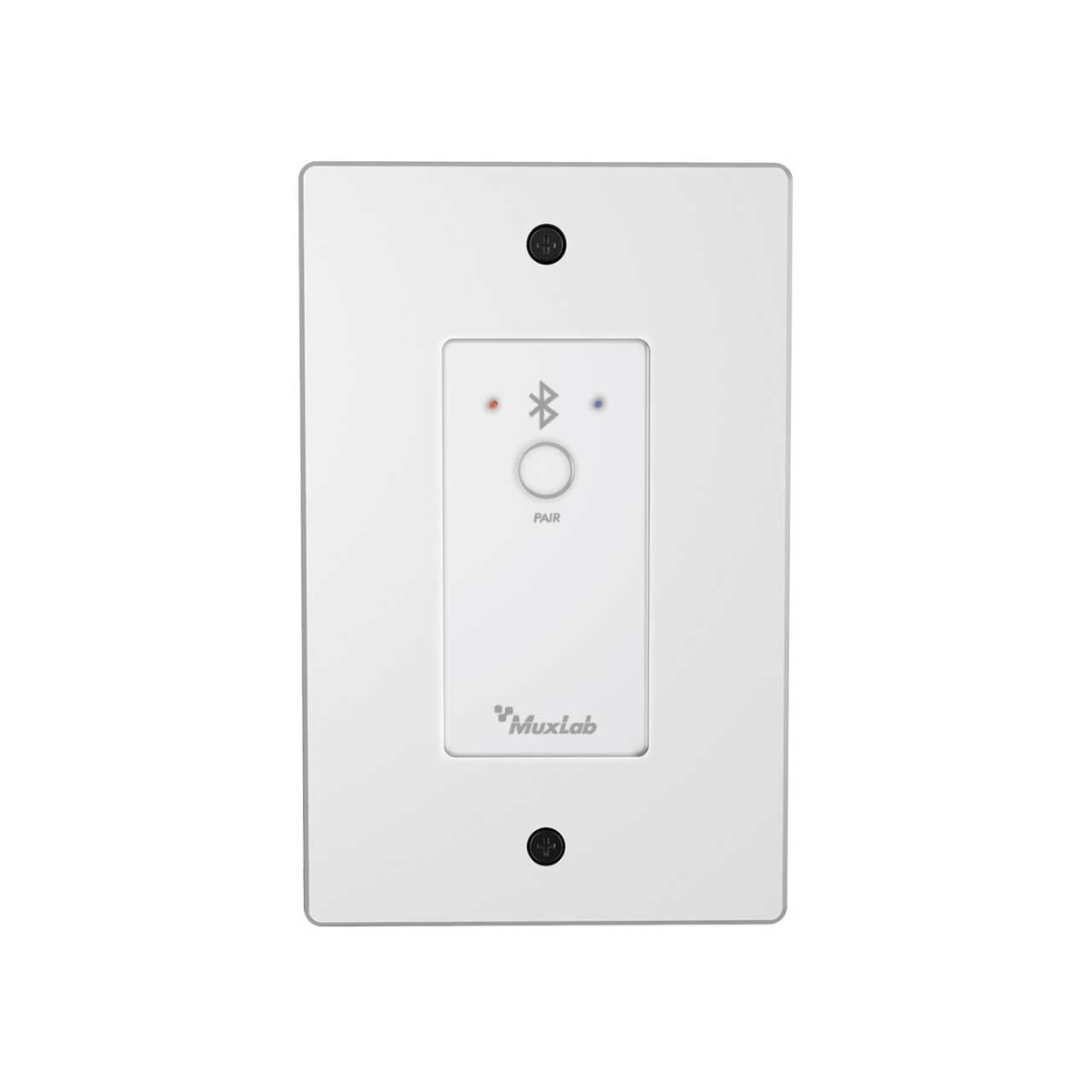 MUX-500554-WH 500554 Bluetooth Audio to Dante Interface 1-Gang Wallplate - Bluetooth Up to 50-75 ft. Range - White