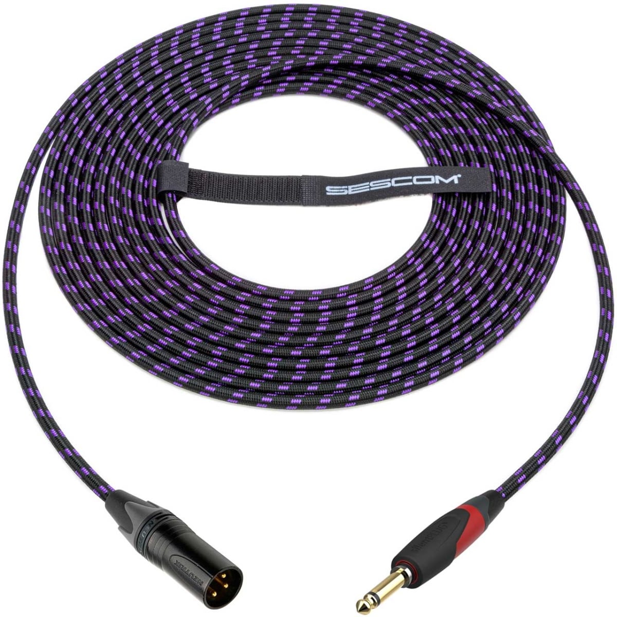 OBSCXSI-025 25 ft. Catskill Nylon Overbraid Mic Cable with Neutrik XLR & 0.25 silentPLUG