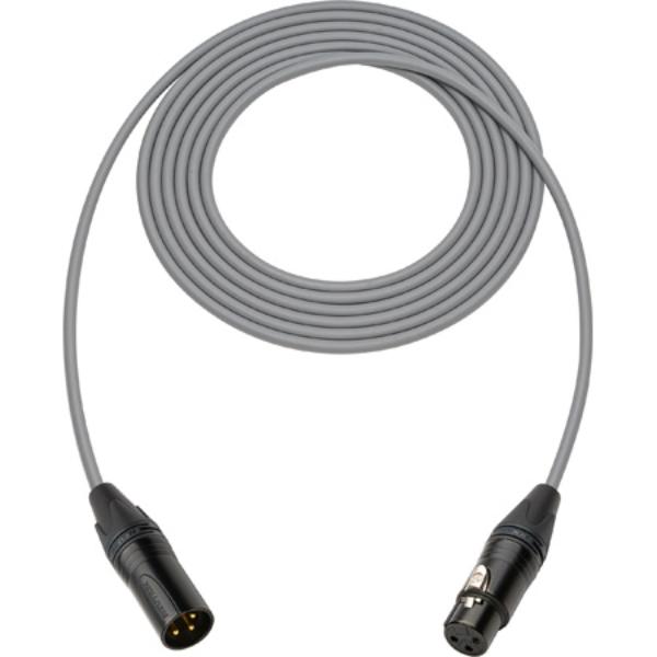SC75XXJGY-B 75 ft. Canare Star-Quad Microphone Cable with Black, Gold & Grey XLR Connectors