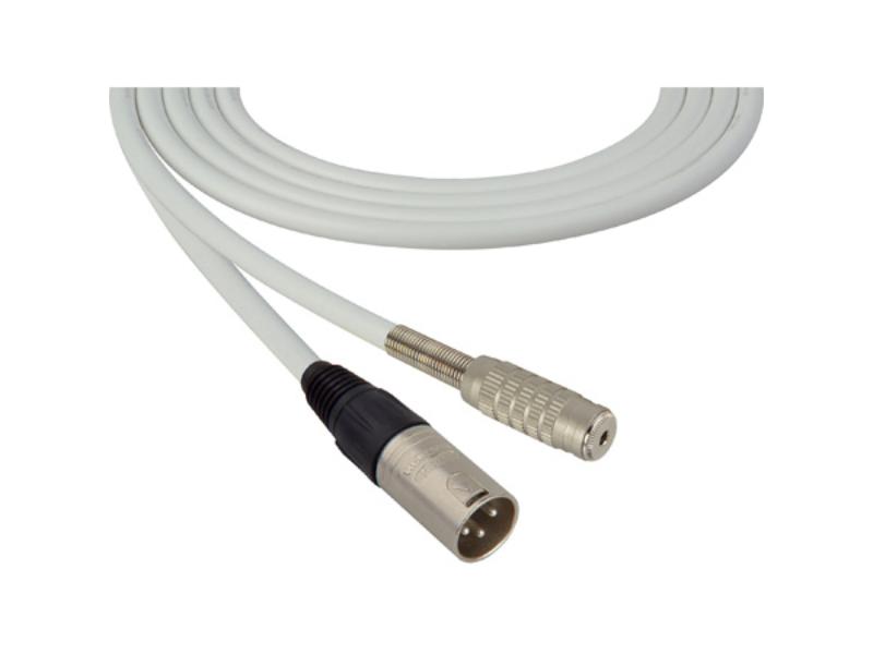 SC75XMJZWE 75 ft. Canare Star-Quad 3-Pin XLR Male to 3.5 mm TRS Balanced Female Audio Cable, White -  Sescom