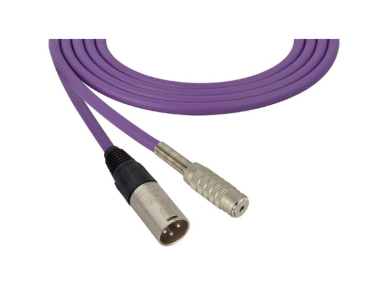 SC75XMJZPE 75 ft. Canare Star-Quad 3-Pin XLR Male to 3.5 mm TRS Balanced Female Audio Cable, Purple -  Sescom