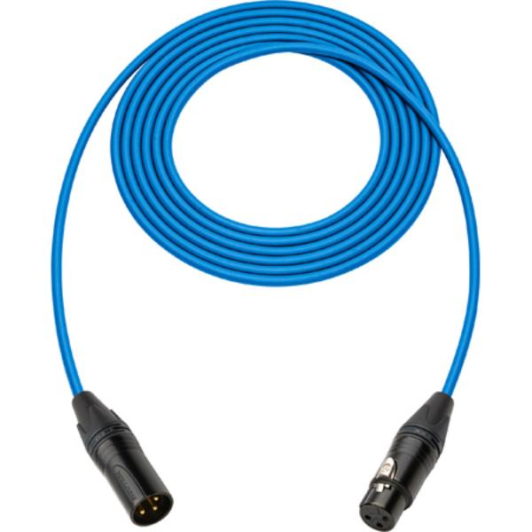 SC75XXJBE-B 75 ft. Canare Star-Quad Microphone Cable with Black, Gold & Blue XLR Connectors