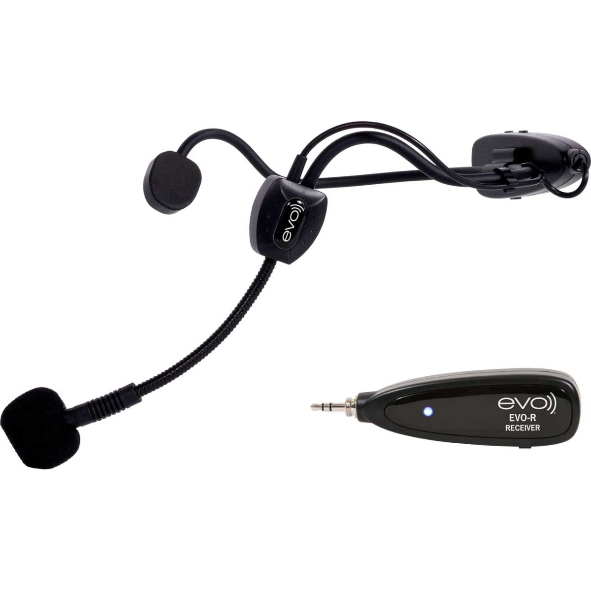 Picture of Galaxy Audio GXY-EVO-GTSX EVO-GTS Cableless Water Resistant Headworn Microphone & EVO-RX Receiver System - Frequency X-2.4GHz