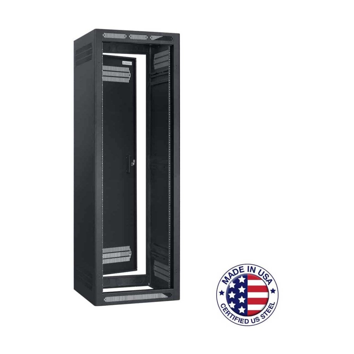 Picture of Lowell Manufacturing LMC-LER-3522 LER-3522 35RU Enclosed Rack with Rear Door - 22 in. Deep