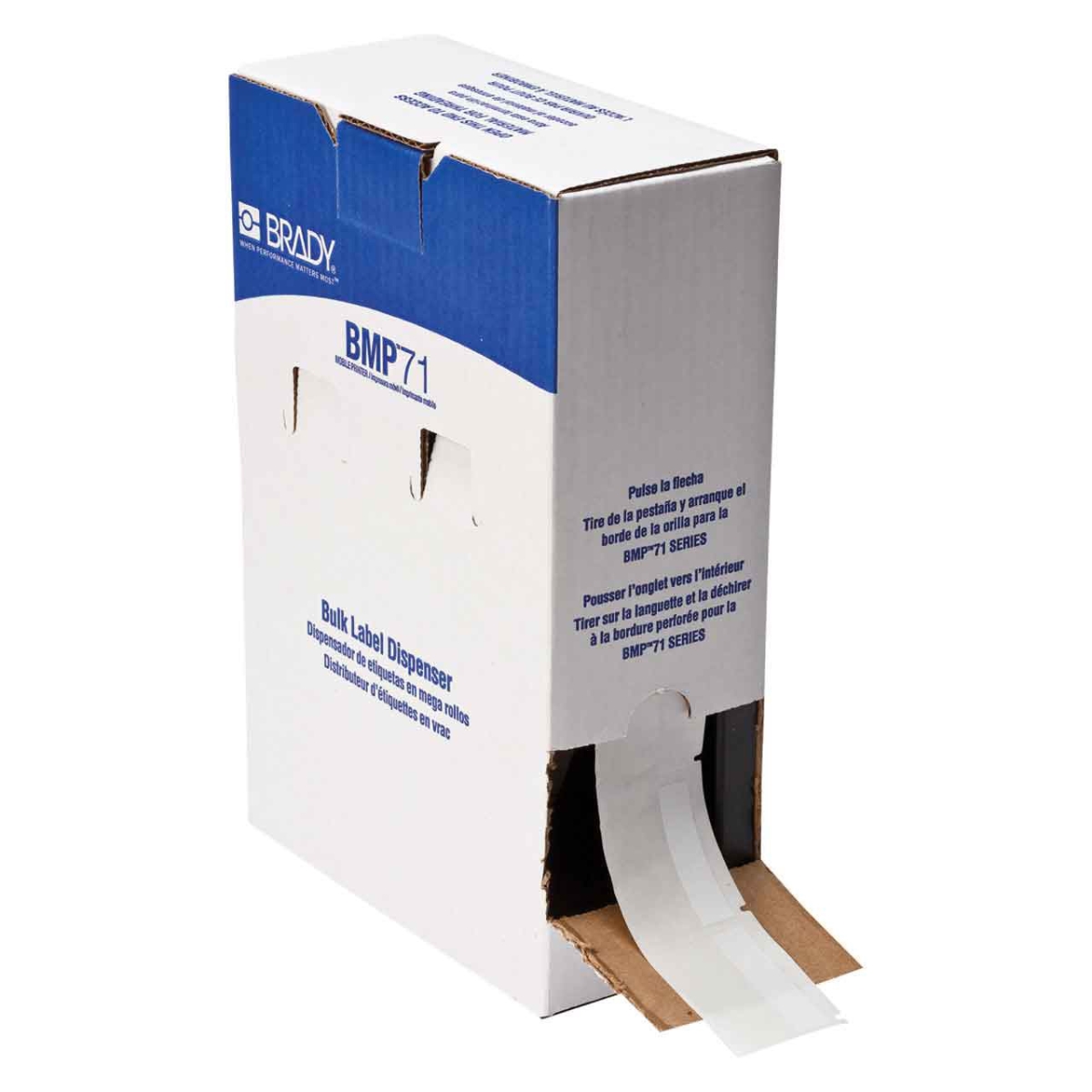 BDY-BM-107-427 Self-Laminating Vinyl Wrap Around Wire & Cable Labels for M6 M7 Printers - 1000 Labels - 1.5 x 2 in.
