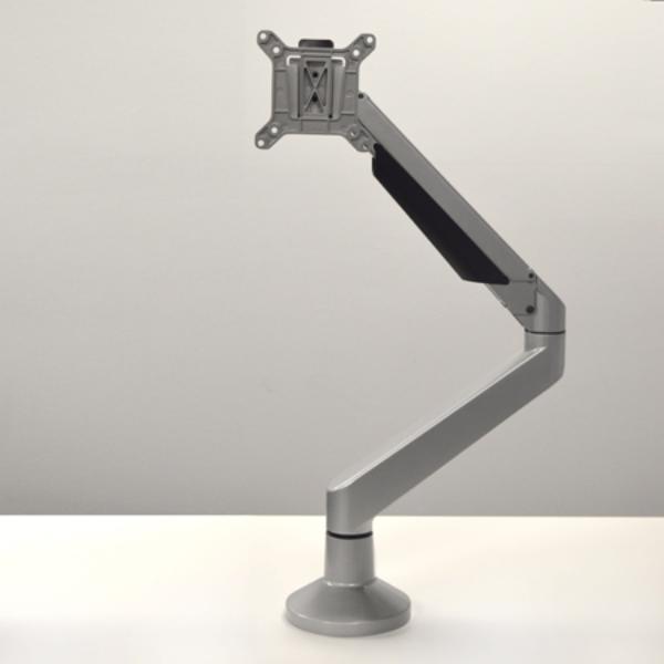 LH-VLAMA  Visionline & X-Type Console Single Steel Monitor Mount Arm - Silver