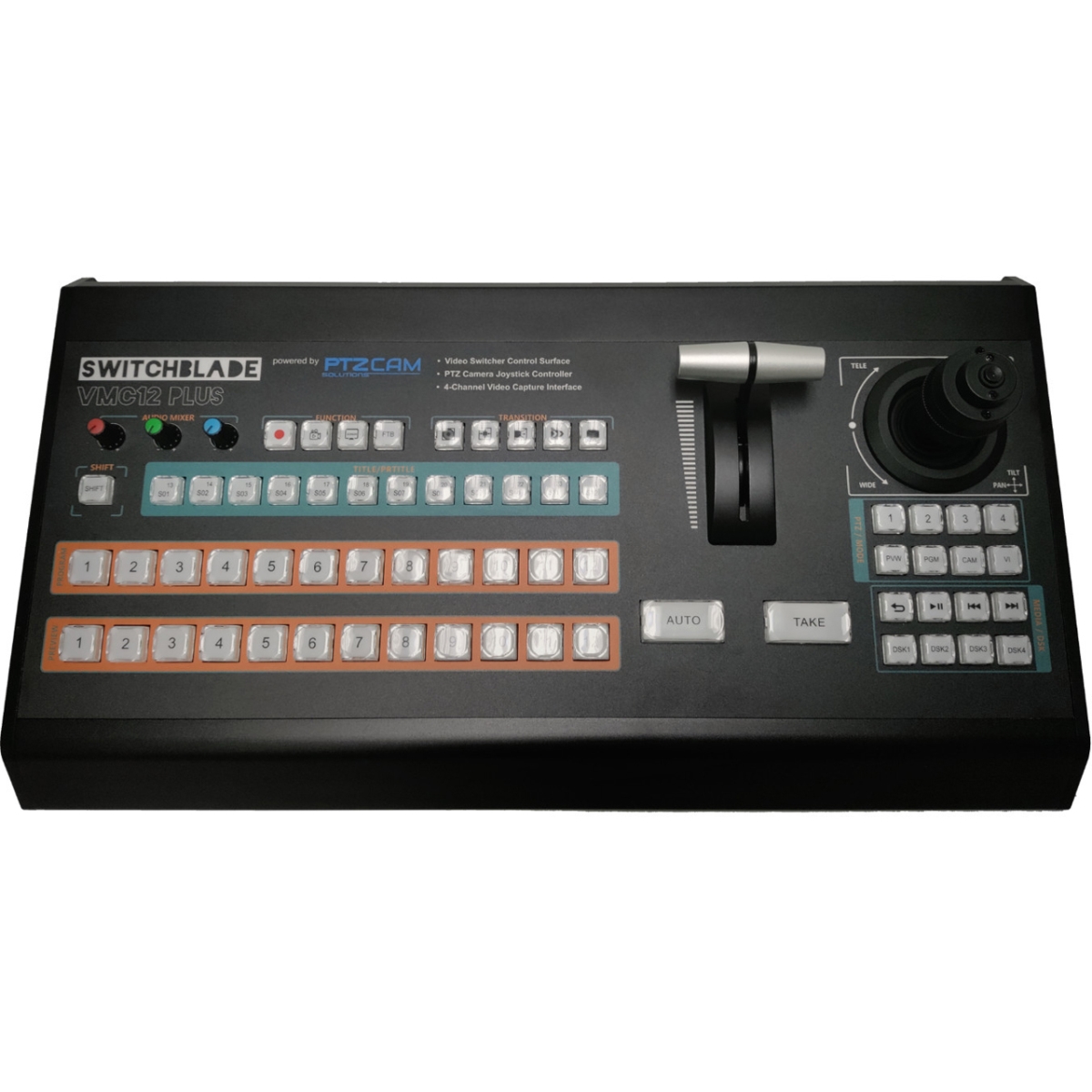 Picture of Switchblade Systems SWBS-VMC12 Switchblade Systems VMC12 Control Panel for vMix Software & Blackmagic ATEM