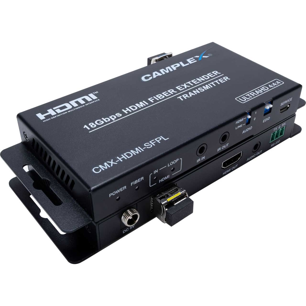 CMX-HDMI-SFPL 18Gbps HDMI Over Fiber Extender with Audio Extractor