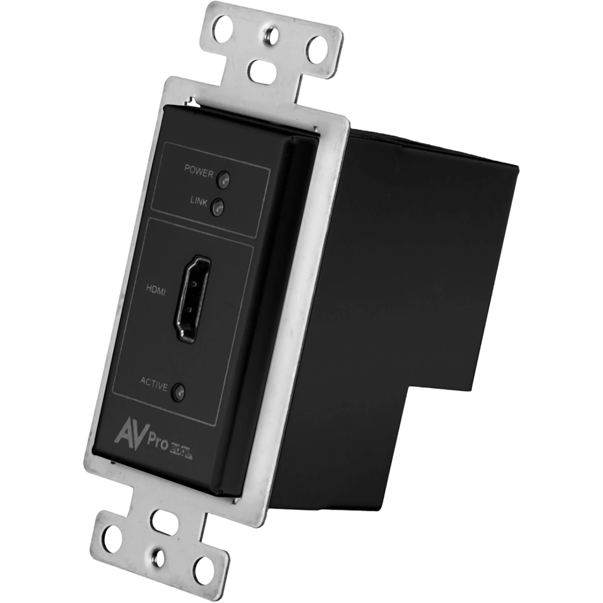 APR-ACCXWPHDMOTB ConferX HDMI Single Gang Decora Wall Plate HD Base Transmitter, Black