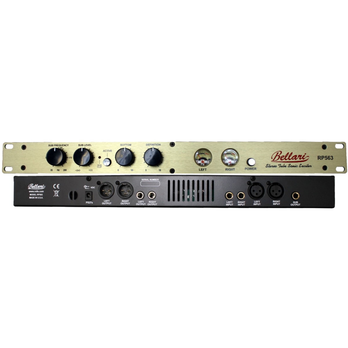 RLS-RP563 Single Rack Space Dual Vacuum Tube Sonic Exciter